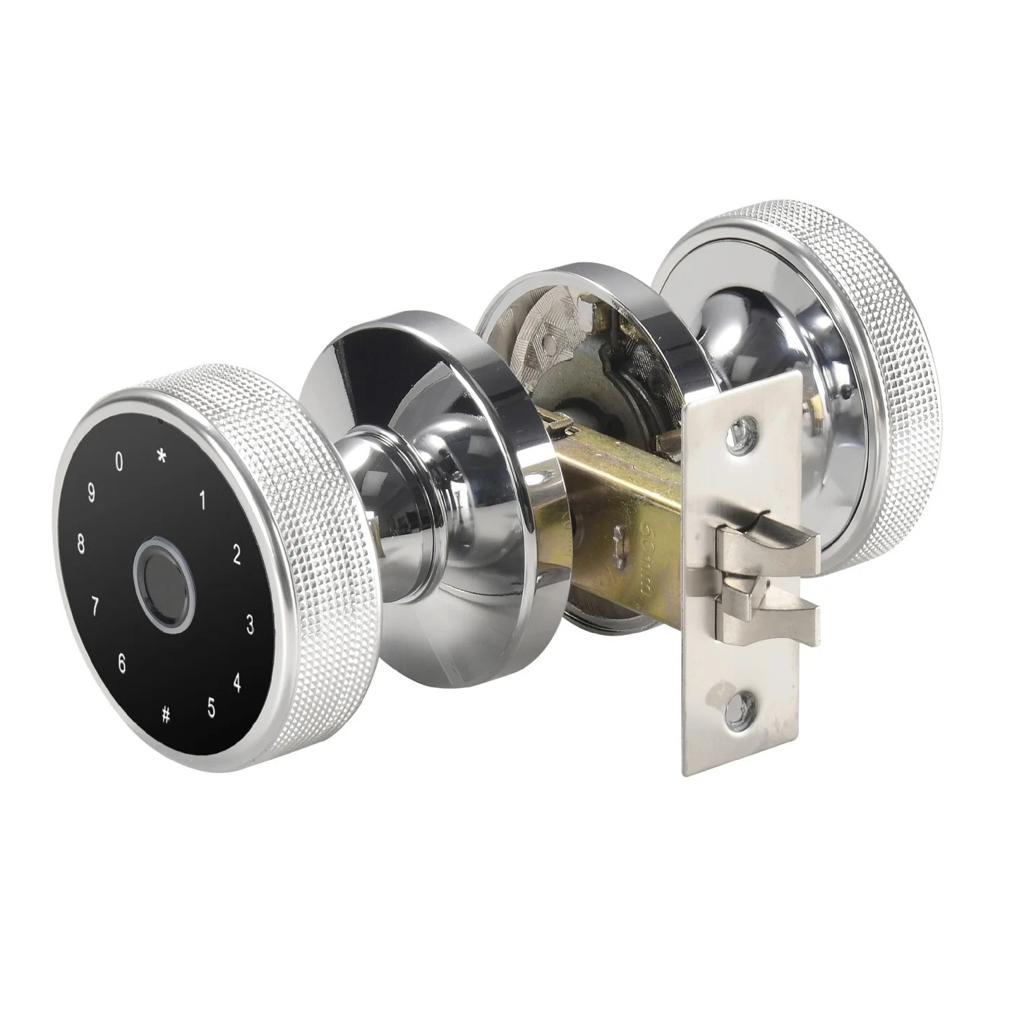 GCS circular knob intelligent lock Tuya application security digital intelligent fingerprint biometric door lock