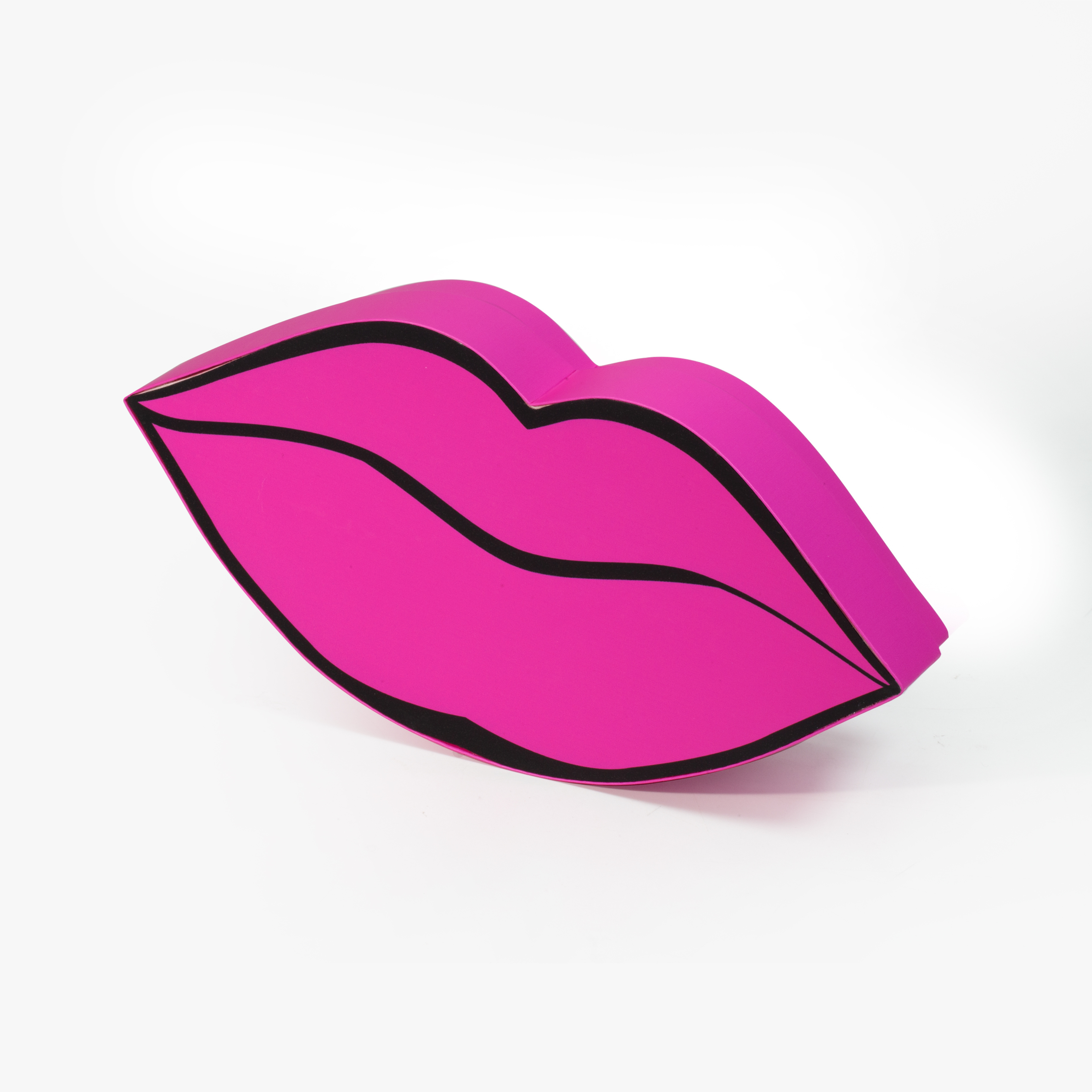 Custom Design Red Lip Shape Lip Gloss Paper  Box