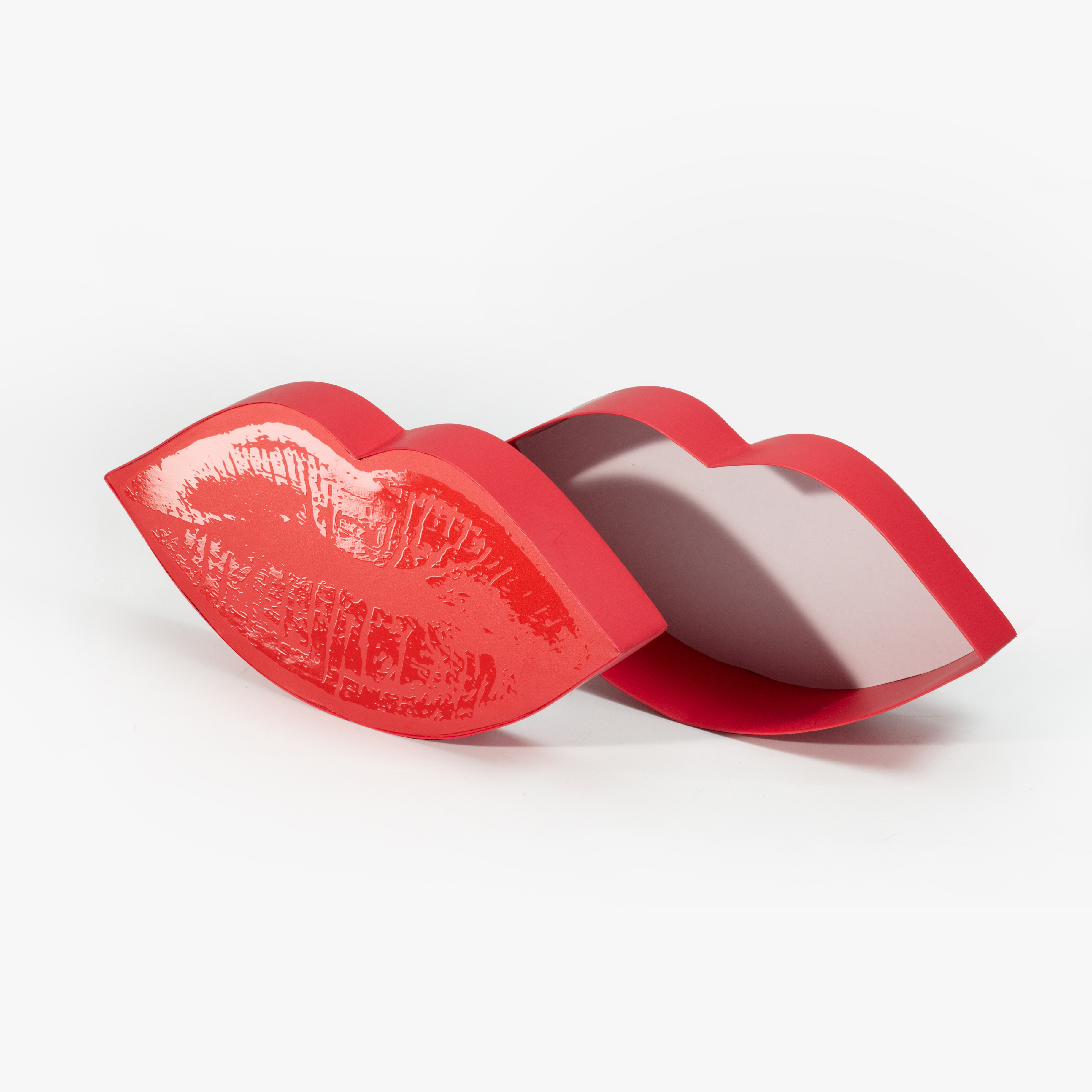 Custom Design Red Lip Shape Lip Gloss Paper  Box