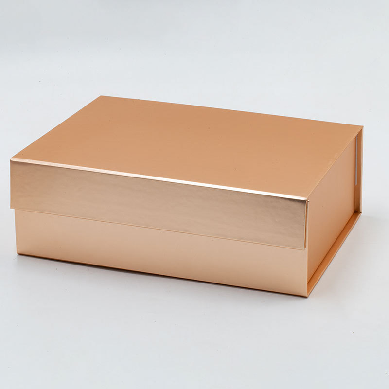 Custom Magnetic Boxes For Present Rose Gold Gift Box