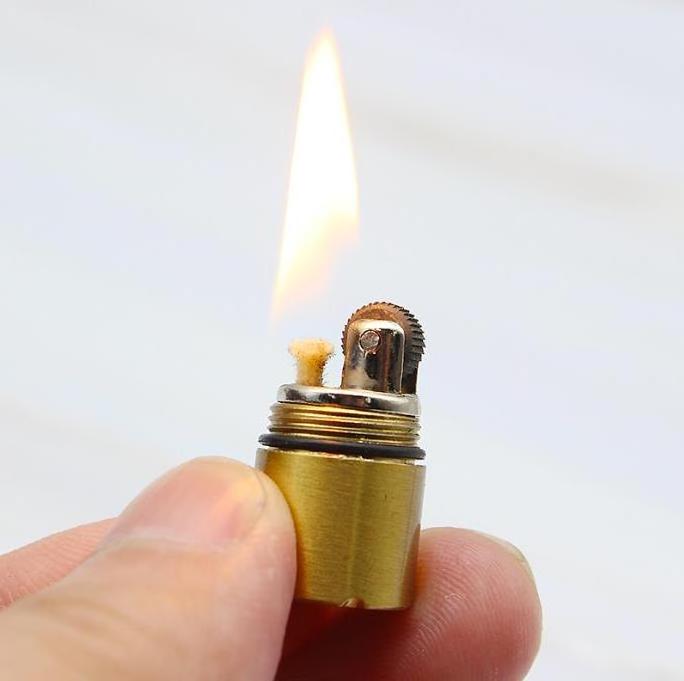 Wholesaler mini pendant kerosene lighter mini metal fuel lighter