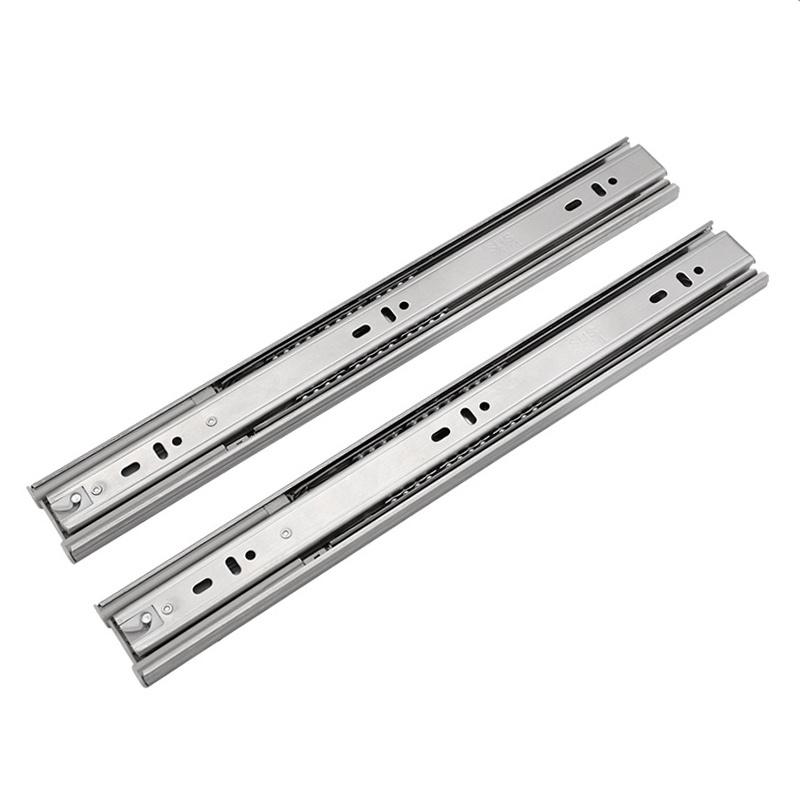 Ball Bearing Soft Close Push to Open Drawer Slide Rail Cabinet Undermount Telescopic Drawer Slide