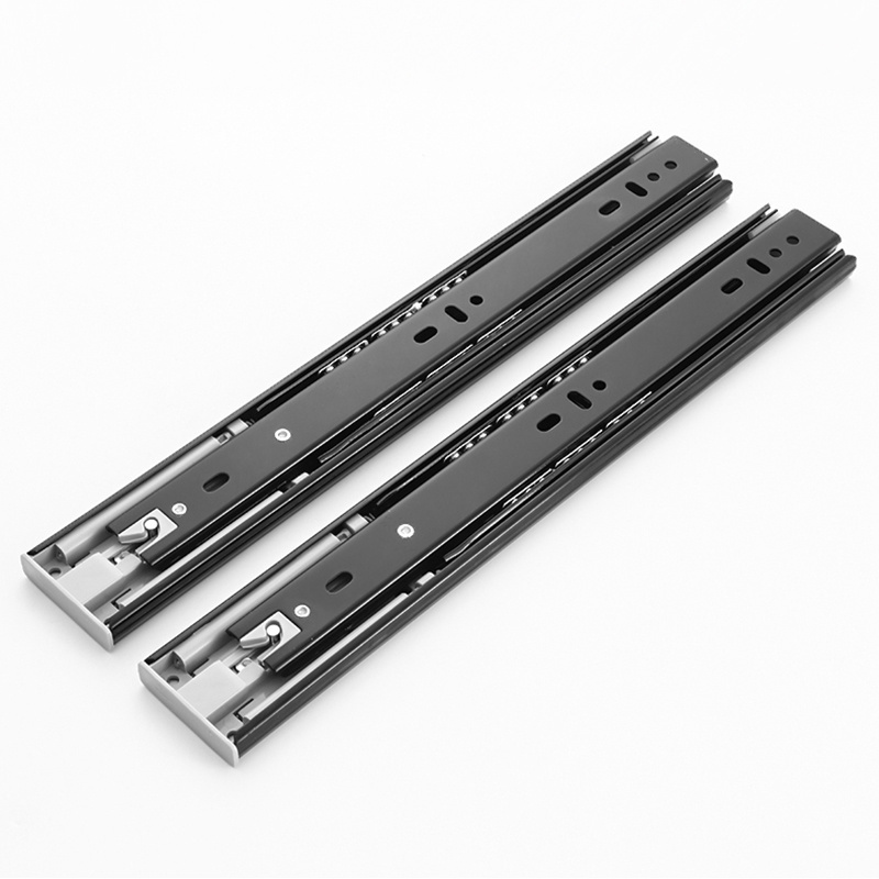 Ball Bearing Soft Close Push to Open Drawer Slide Rail Cabinet Undermount Telescopic Drawer Slide