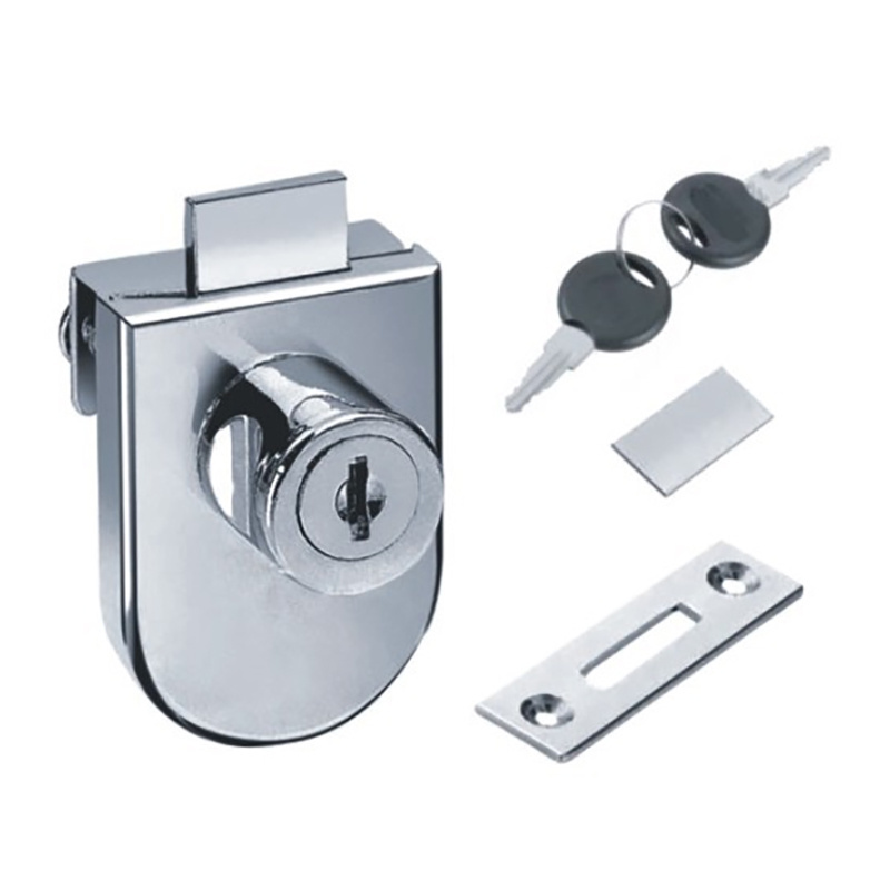 Wholesale Hardware Furniture 408 Glass Cabinet Door Lock Sliding Door Lock Showcase Lock