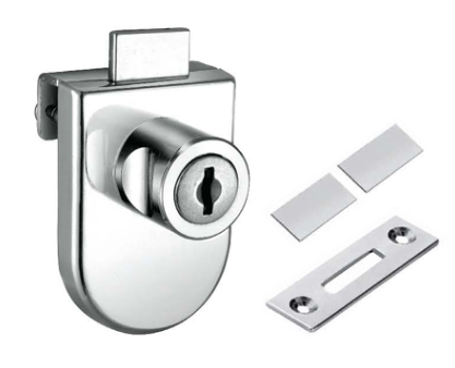 Wholesale Hardware Furniture 408 Glass Cabinet Door Lock Sliding Door Lock Showcase Lock