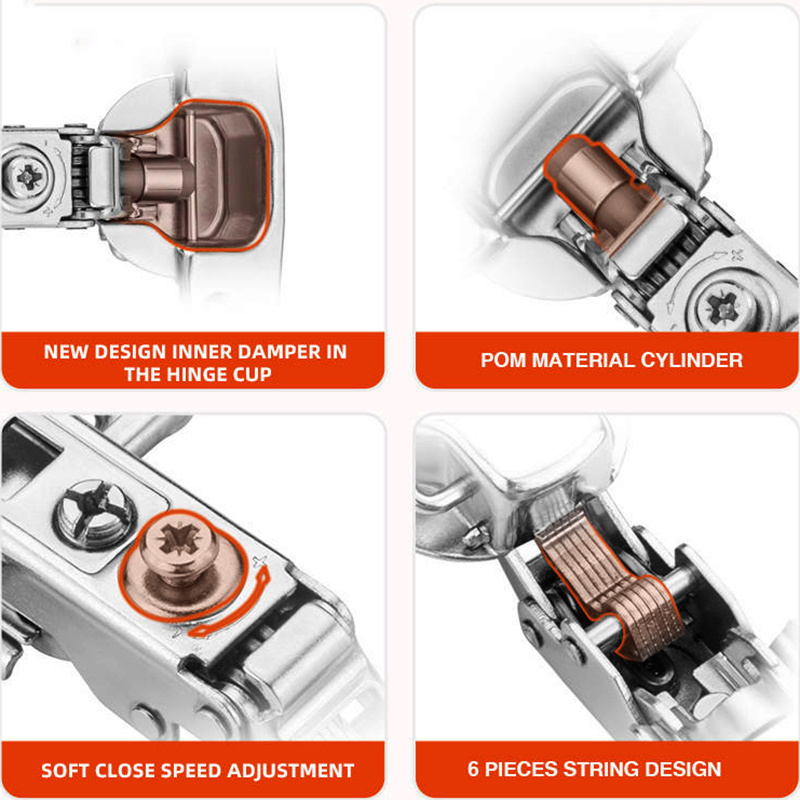 Two Way Hinges for Furniture Adjustable Hydraulic 3D/4D Hinges Cabinet Dtc Soft Close hinges