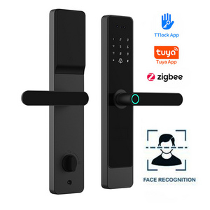 Smart Door Lock Face ID Tuya TTlock Fingerprint Intelligent Smart Home 3D Face Recognition Smart Door Lock