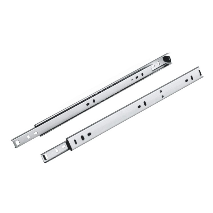 Hot sale 27 mm ball bearing drawer slides telescopic channel plastic furniture drawer slides