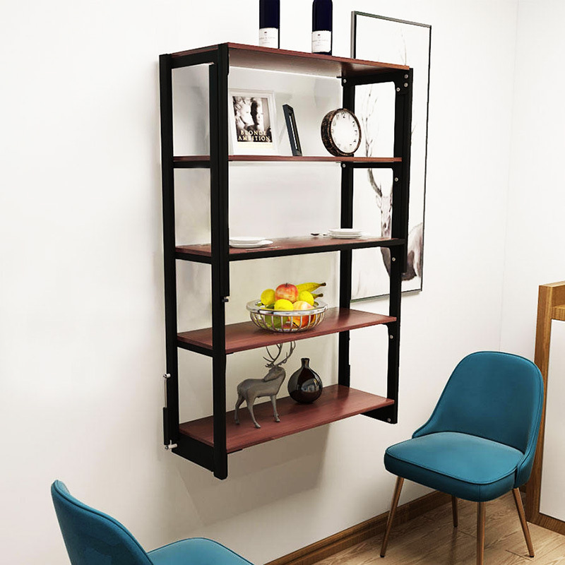 Smart Furniture Mechanism Dining Table Turns into Shelf Wall Mounted Folding Mechanism Kit