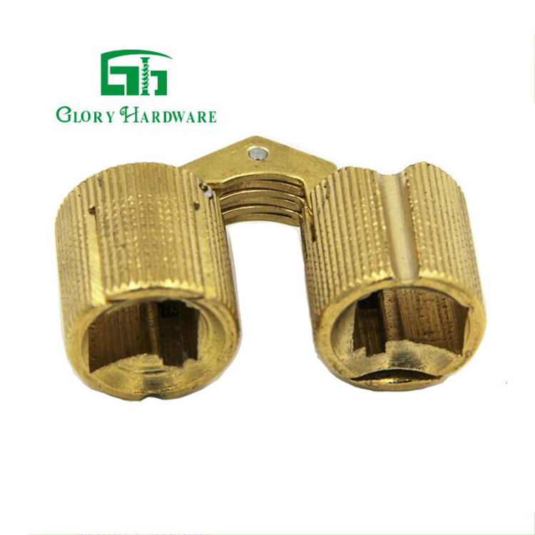 High Quality  Invisible Round Brass Barrel Hinge 8-18 mm  cross hinge concealed small box Hidden Hinge