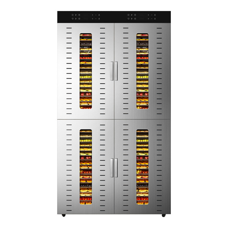 commercial industrial fruit and food dryer 32 48 80 96  trays stainless steel fruit vegetable meat dryer food dehydrator