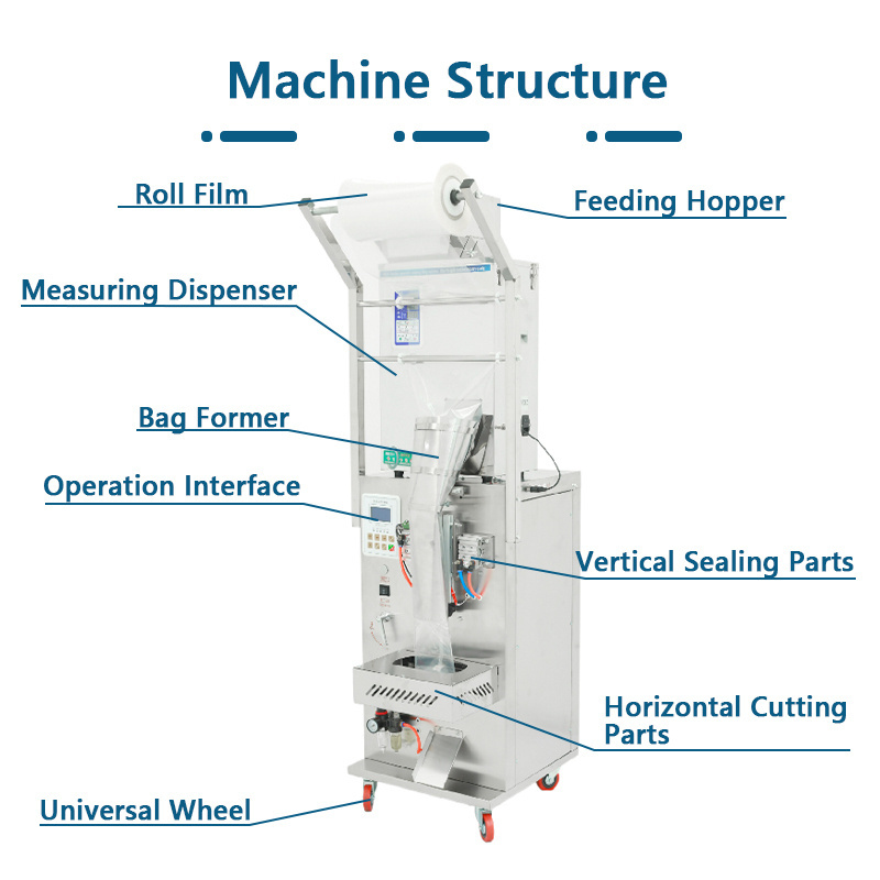 full automatics 500g 5kg 1 kg sugar tea powder packing machine for snacks food maize yam flour vegetable seed packaging machine