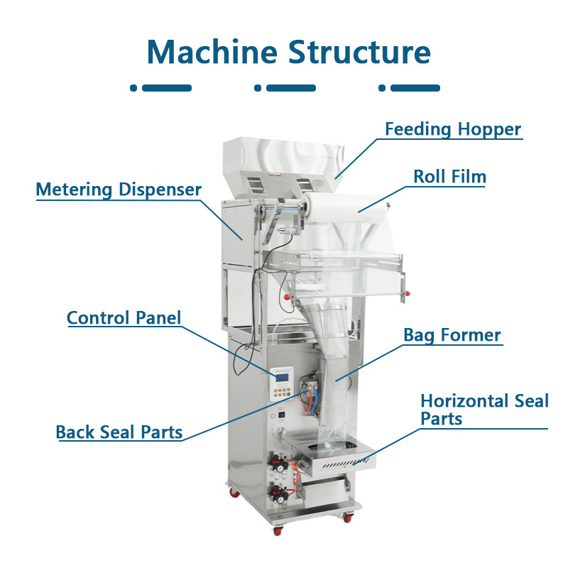 powder Packaging/bagging Machine Sealing Machines Sugar Rice Salt Nuts Grain Packing Machine/1kg Factory Price Hot Selling 1kg