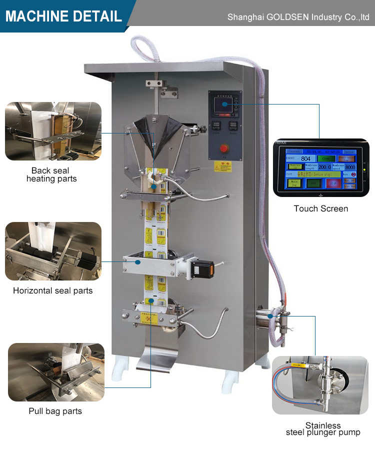 Automatic Pouch Dingli Small Filling Pure Drinking Water Sachet Packing Machine