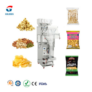 Automatic Snack Potato Chips Popcorn Banana Chips French Fries Sachet Weighing Packing Packaging Machine With Nitrogen