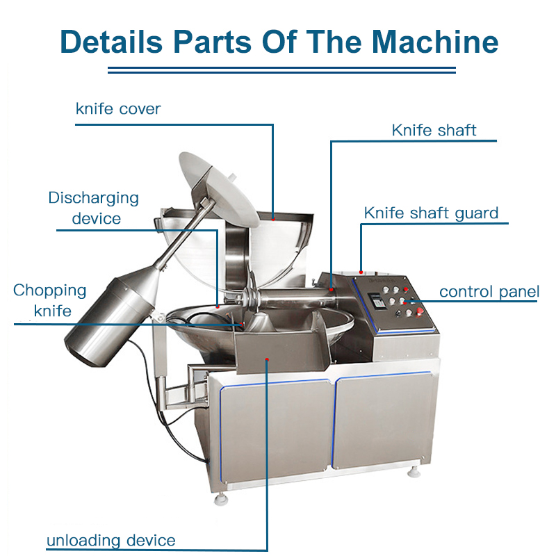 Automatic Celery Cabbage Carrot Chopping Mixing Cutting Machine Vegetable Meat Bowl Chopper Cutter