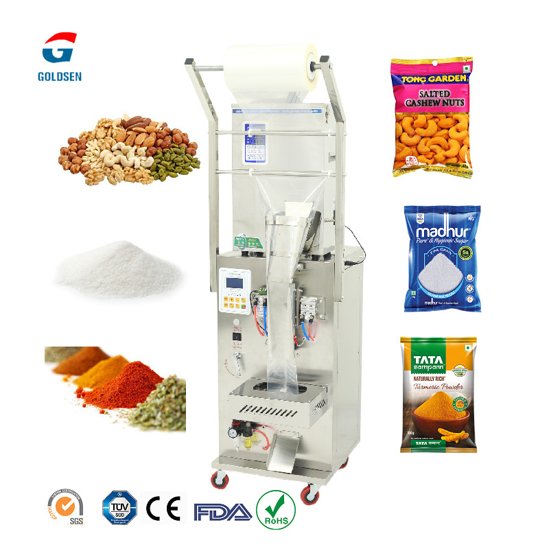 Multi-Function Sachet Nuts  powder Granular Filling Pouch Sachet masala Spice packaging  Packing Machine for small business