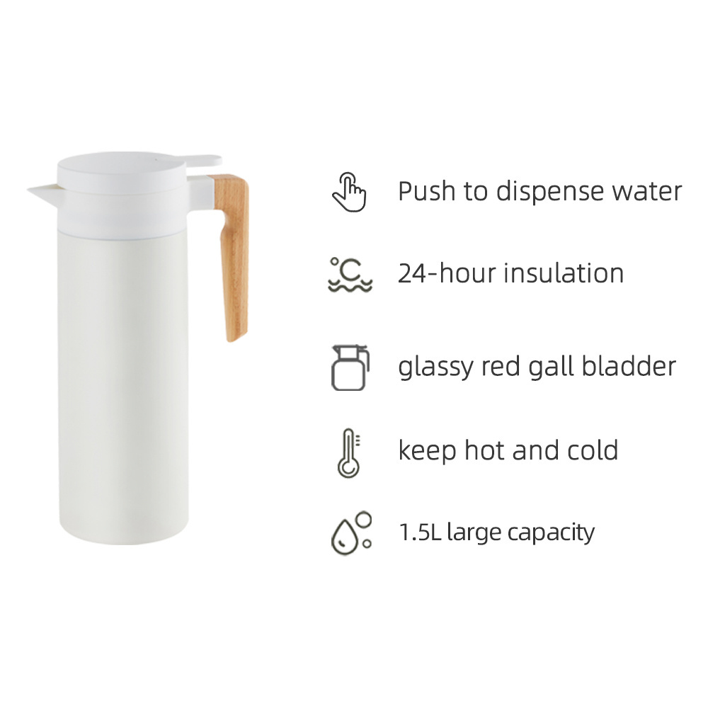 Hot Selling Custom 1.8L High Quality Vacuum Insulated Thermos Tea Coffee Pot For Coffee Carefe Pot Thermal Coffee Kettle