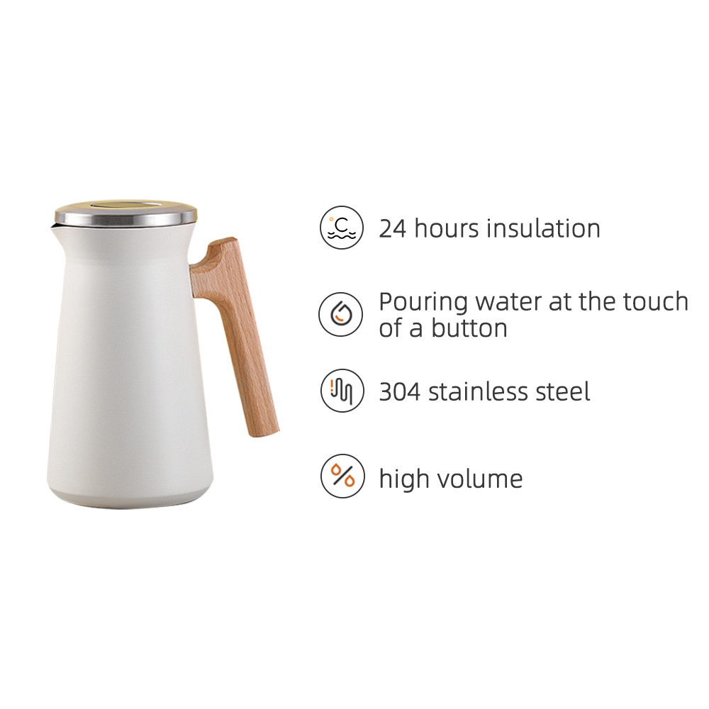 Wholesale Modern 1 Litre Double Walled Stainless Steel Coffee Tea Airpots Dispenser Eagle Vacuum Flask Thermos Jug Pot