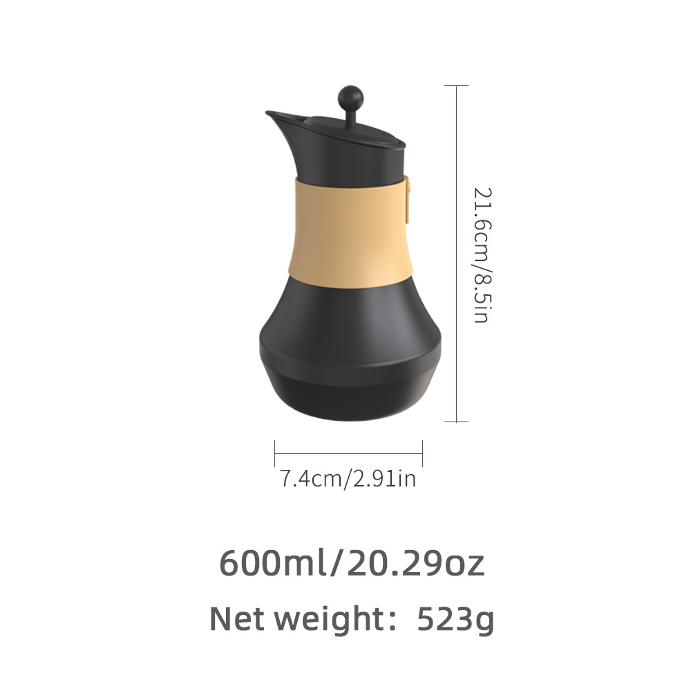 Factory Hot Sale Capacity 650ml Competitive Price Luxury Coffee Teapot Dallah Arabic Pot