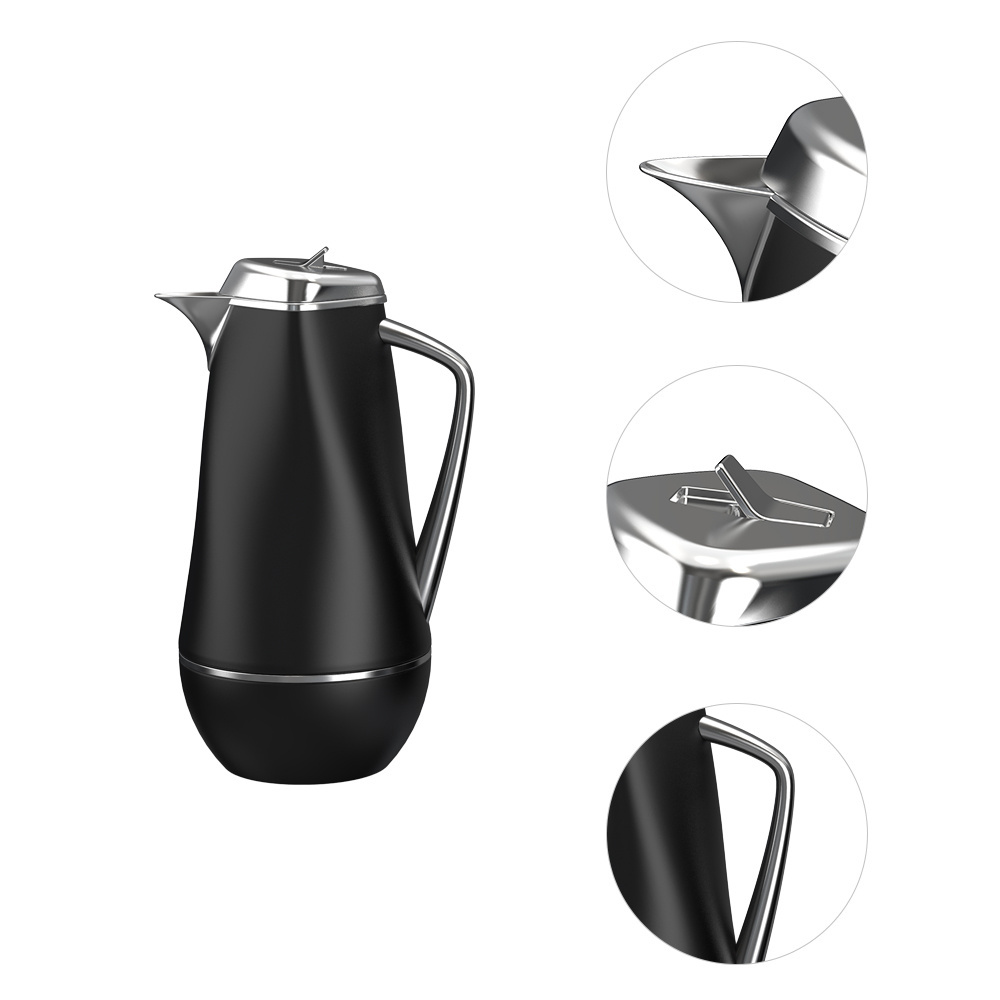 Factory Direct Sale 1000ml Thermos Arabian Stainless Steel Coffee Thermal Carafe Dallah Arabic Pot