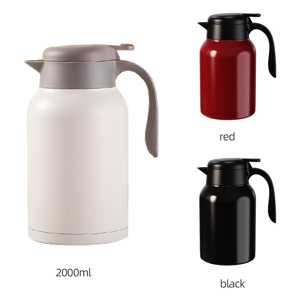 Hot Selling Double Walled Vacuum Insulated 304 Stainless Steel Thermos Tea Coffee Pot For Thermal Coffee Carafe