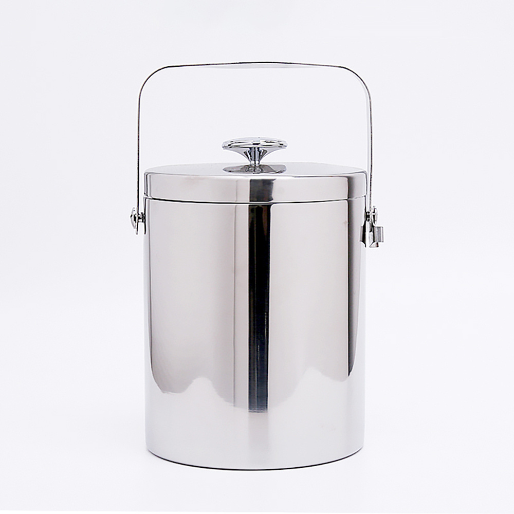 Custom Stainless Steel High Quality Double Wall Insulated Wine And Beer Cooler Ice Bucket