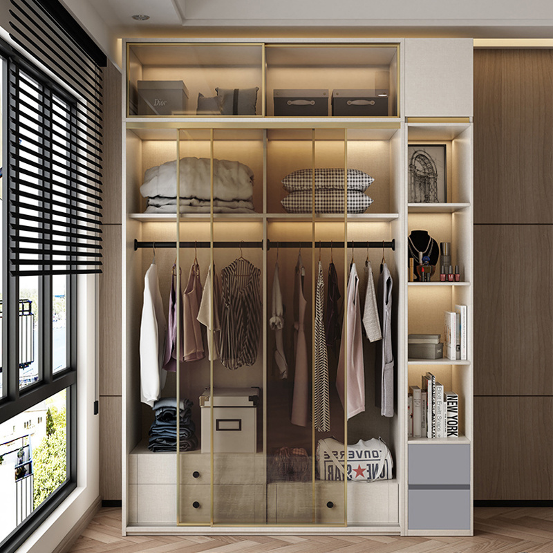 Luxury Wardrobe Closet Wardrobe Bedroom Furniture organizer portable wardrobe with dressing table