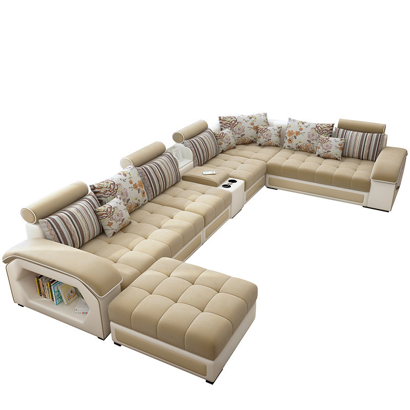 Top comfort High end canape salon L Shape Modular feather sofa Living Room Sofas