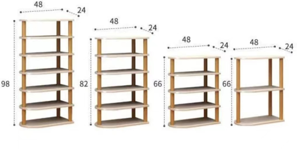 Shoe Rack Stackable Shoes Organizer Free Standing Shelf Entryway And Closet Hallway, Multifunctional  in Different