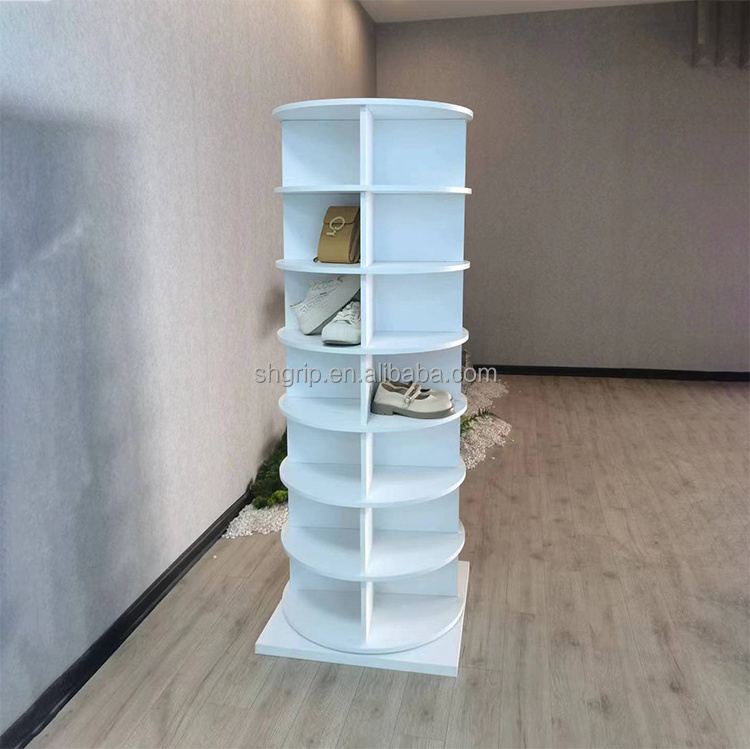 360 rotating shoe rack wooden shoe rack design OAK rotating  shoe rack storage cabinet