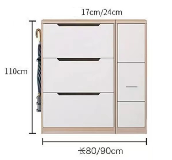 Ultra-thin tipper shoe racks, simple design living room furniture, multi-layer locker, folding chair, umbrella storage