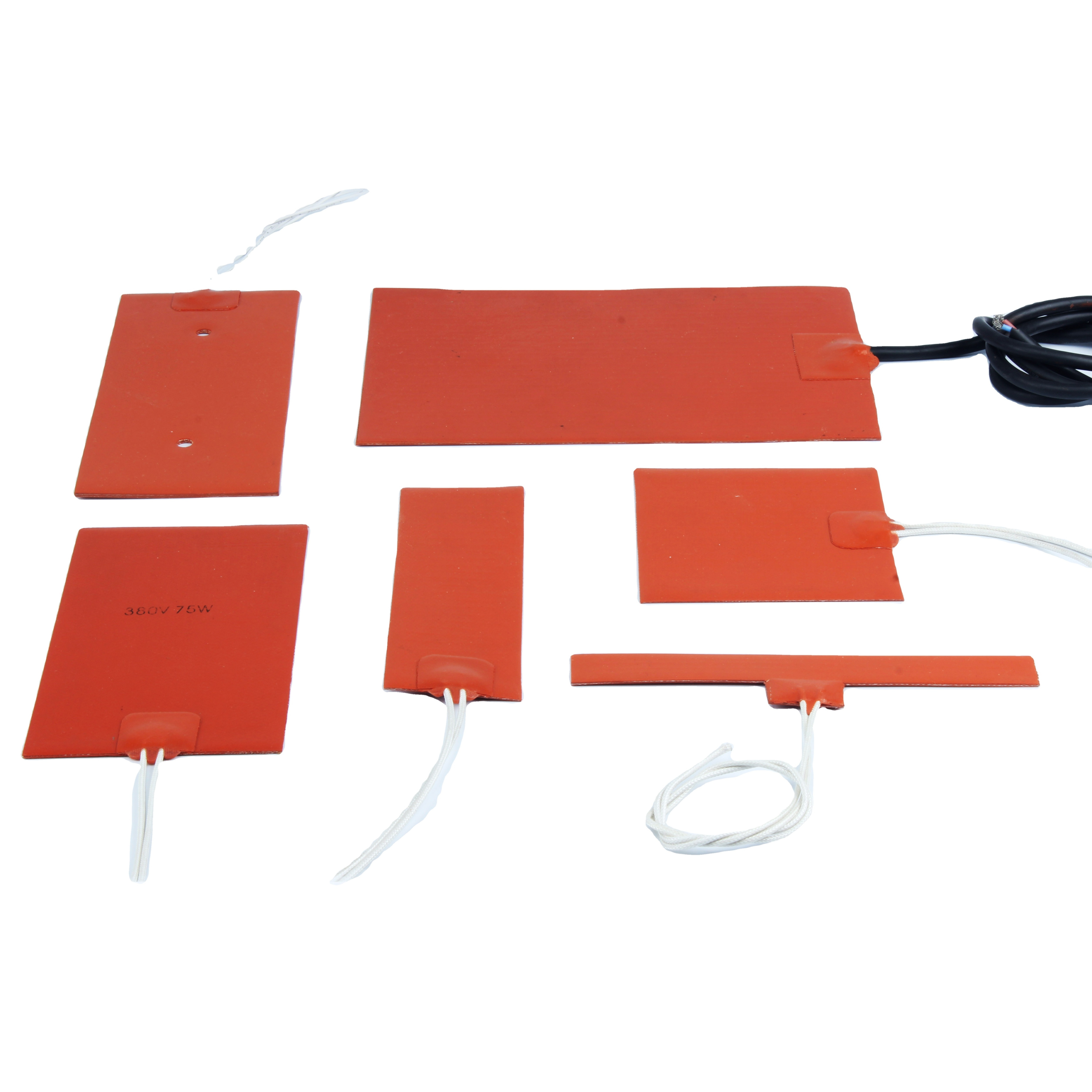 Industrial Flexible Electric Silicone Rubber Heater 12V Heating Pad for Pipeline frost protection