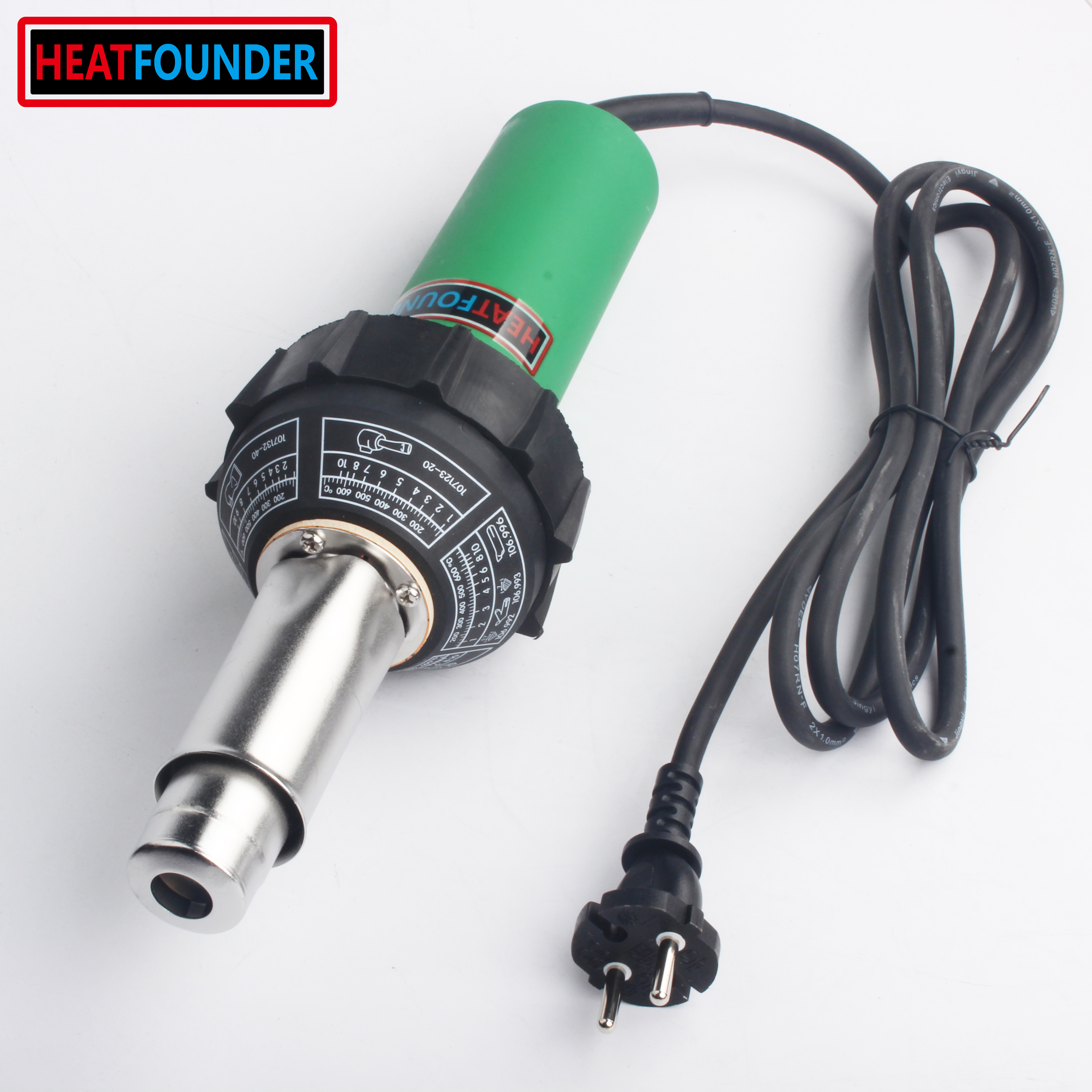 ZX1600 HEATFOUNDER 1600W Hot Air Plastic Welding Gun Heat Blower