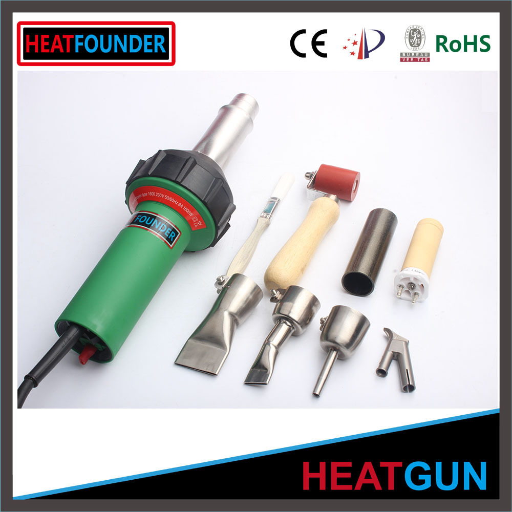 Factory ZX-1600 HEATFOUNDER Handheld Easily Operating Plastic Welding Machine Hot Air Heat Gun with Ce Certificate