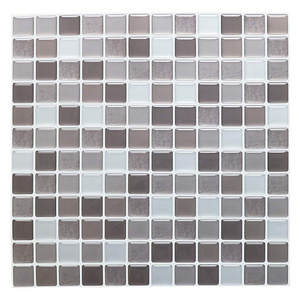 Waterproof Home Wall Decoration Smart Vinyl Tile Light 3D Mosaic Peel and Stick Wall Tile Stickers