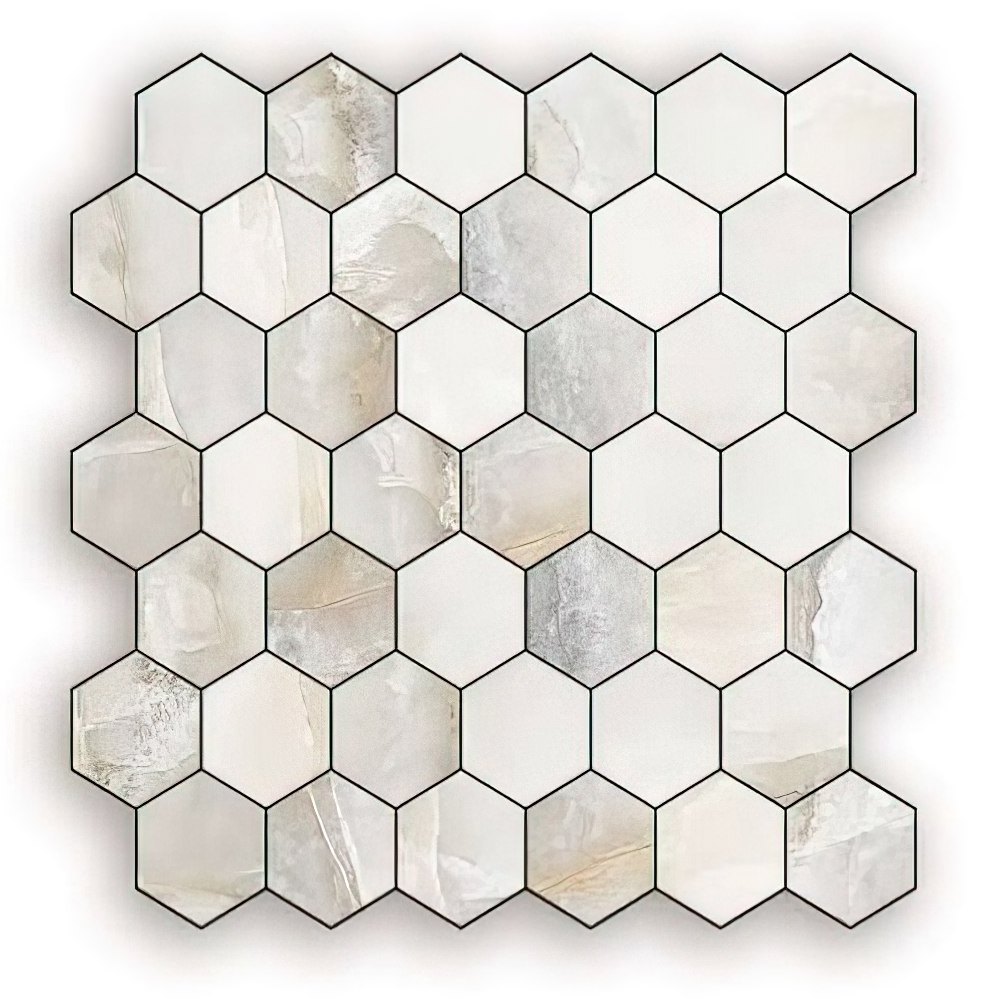 Metal Backsplash Tile Stick on Kitchen 3D Wall Decor Peel and Stick  Aluminum Mosaic Wallpaper for Bathroom