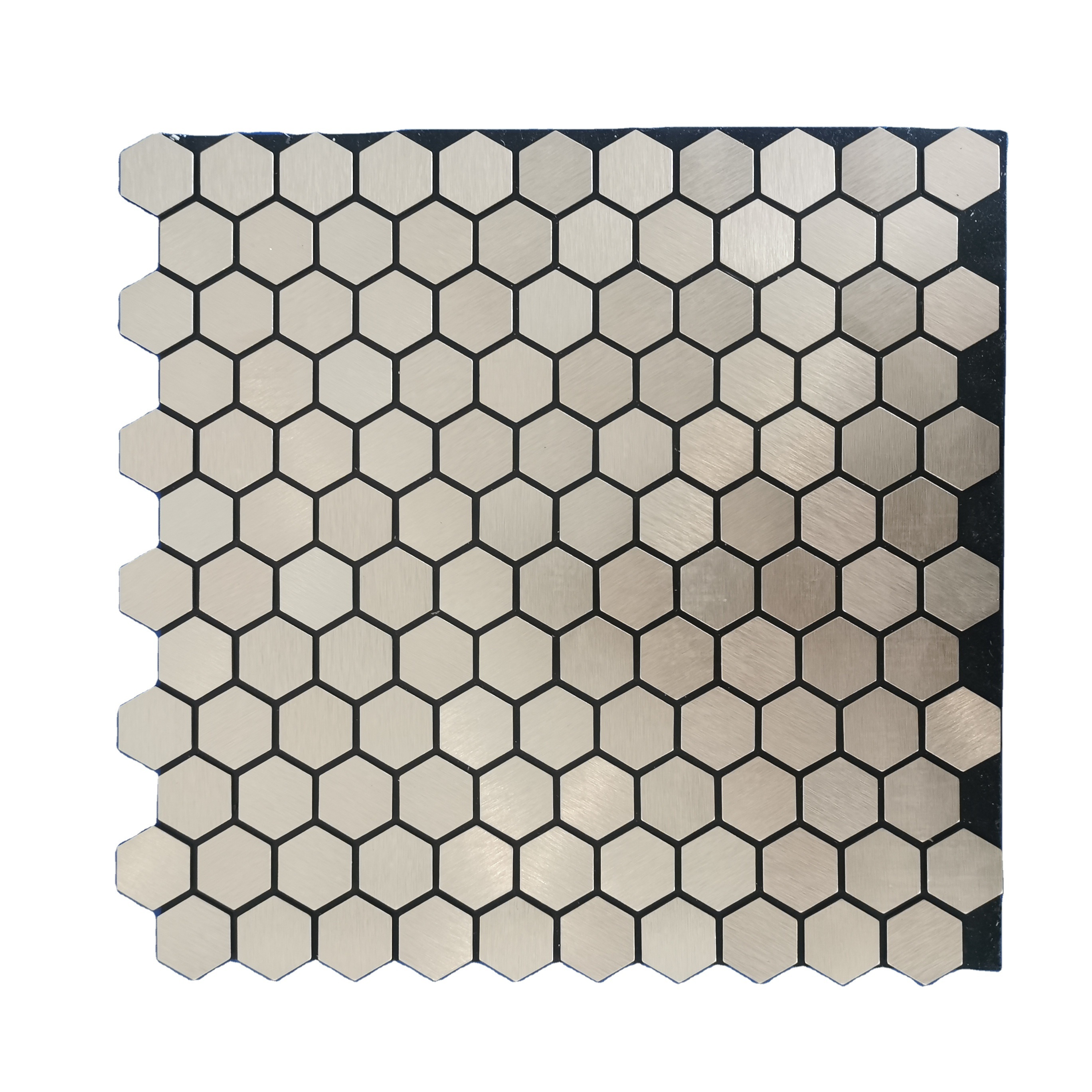 High Quality Waterproof Peel and Stick Aluminum Coated Glass 3D Foil Wallpaper Backsplash Mosaic Wall Panel