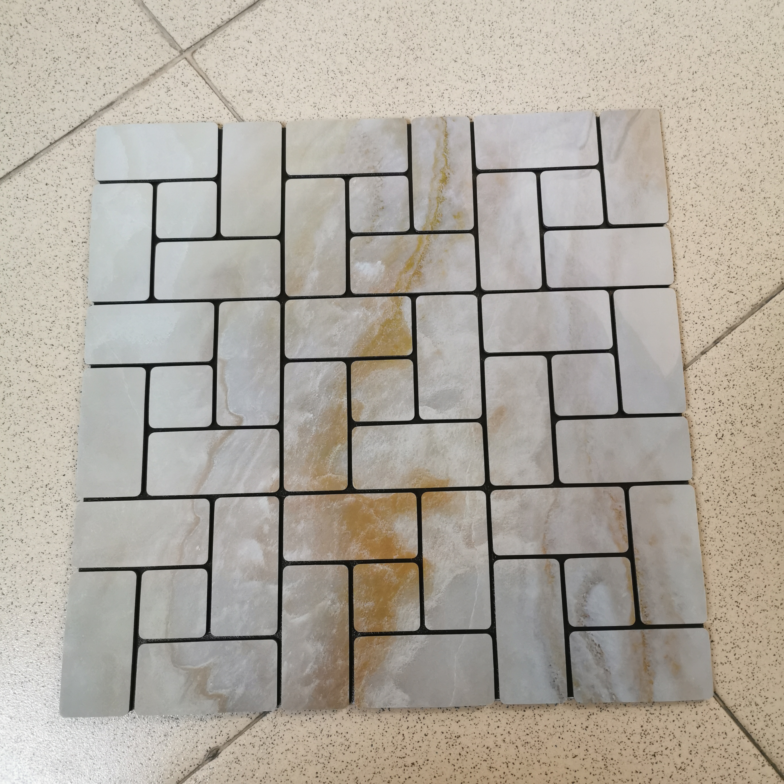 Peel and Stick  Wall Tile Backsplash Thicker Design Marble Tiles Self Adhesive Backsplash for Kitchen Bathroom Color Mosaic tile