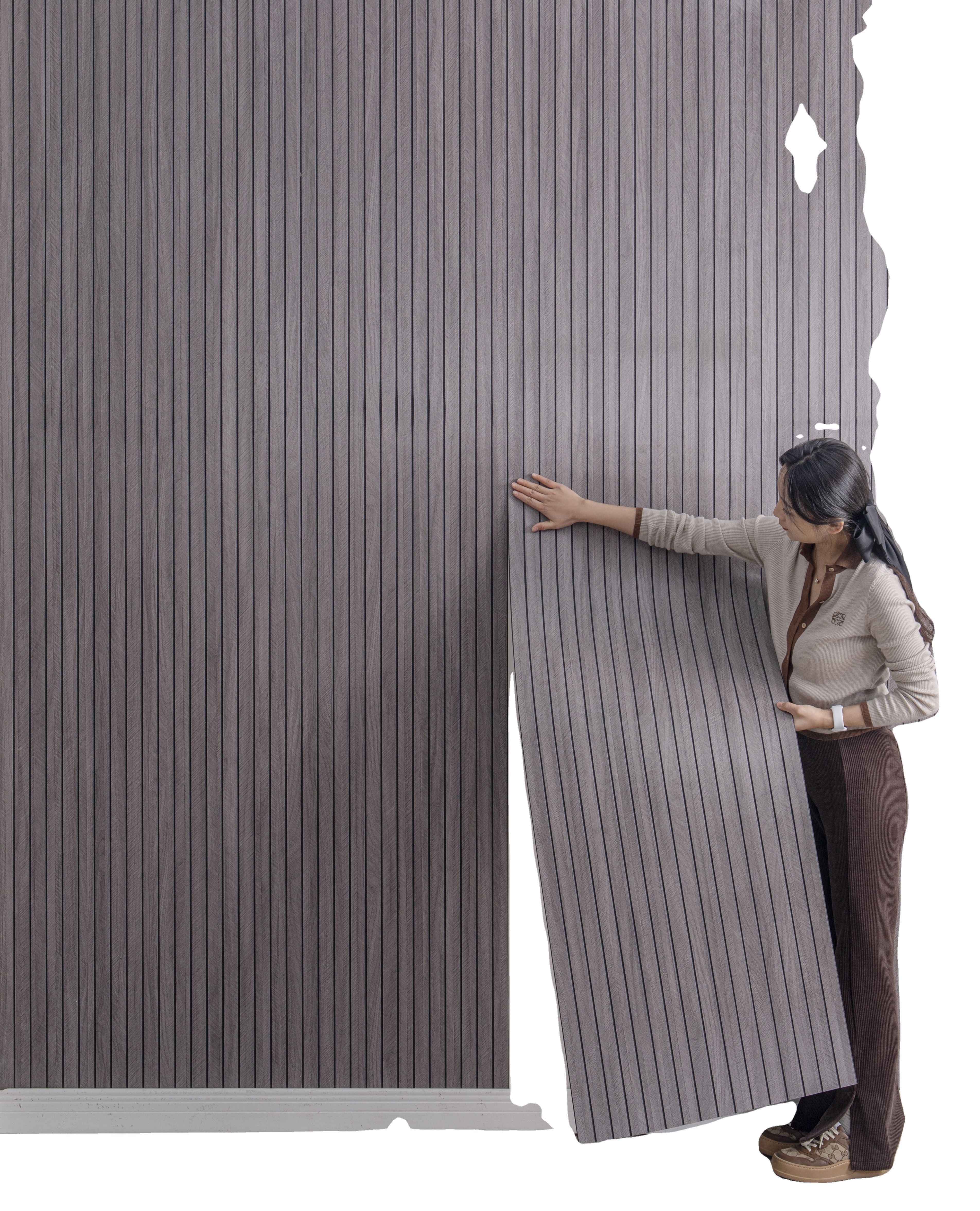 High Quality Eco-Friendly Great Wall 3D WPC Wall Panel Mold For Interior Decoration fluted wood paneling walls  for home