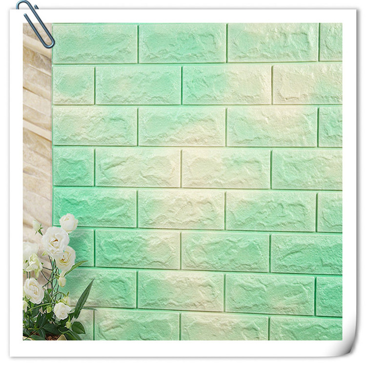 Most popular 3d foam wallpaper 3d brick wall sticker wall tile