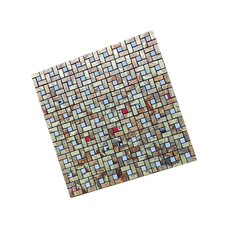 3d wallpaper mirror tiles self adhesive  mosaic tiles for craft