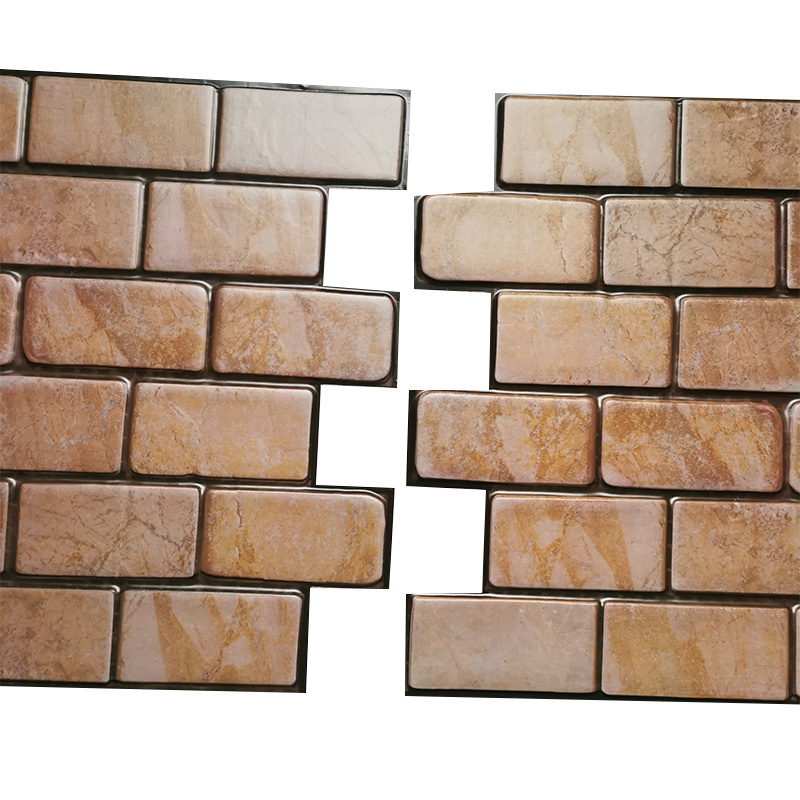 custom size  pvc  panel 3d wall sticker faux brick panels