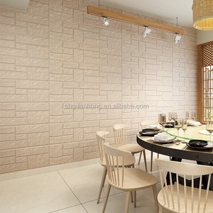 2018 new brick wall sticker 3D PE foam Cultural natural stone wallpaper