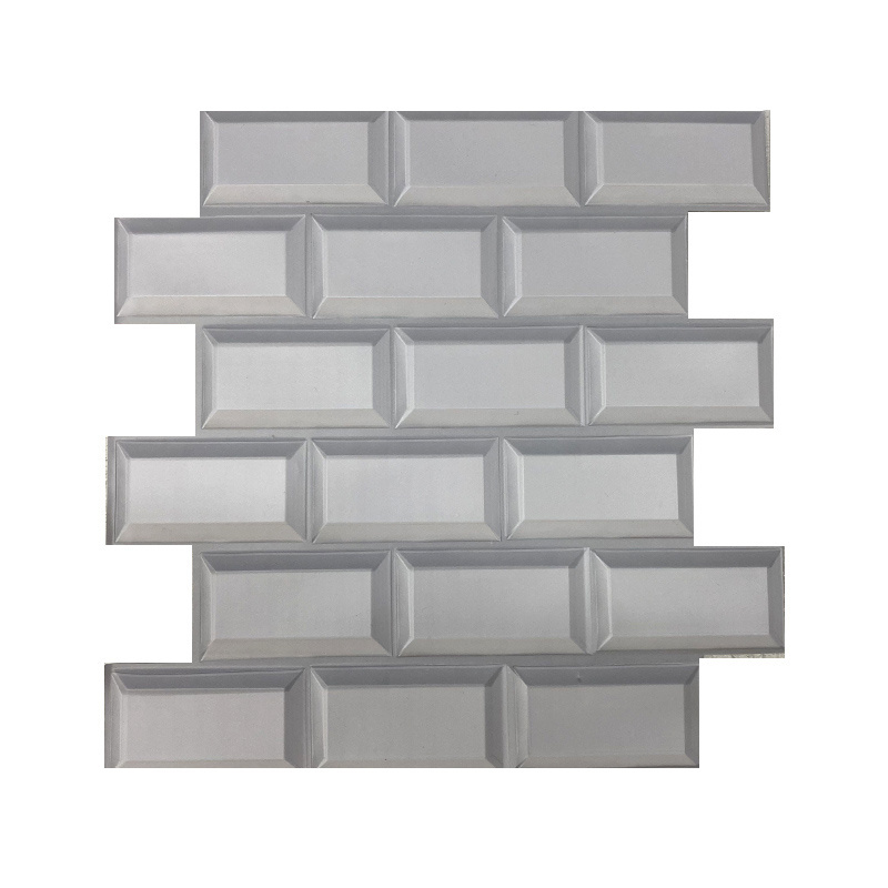 3D PVC wall panels peel and stick Faux  brick Stone Wall 30x30cm  for interior decoration