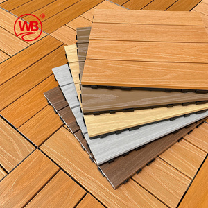 Waterproof outdoor flooring interlocking deck tiles composite wpc decking