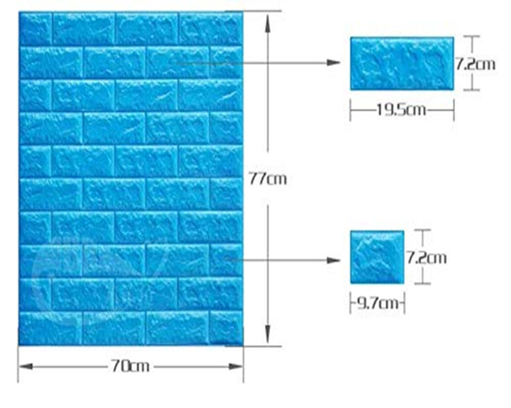 Most popular 3d foam wallpaper 3d brick wall sticker wall tile