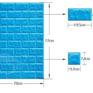 Most popular 3d foam wallpaper 3d brick wall sticker wall tile