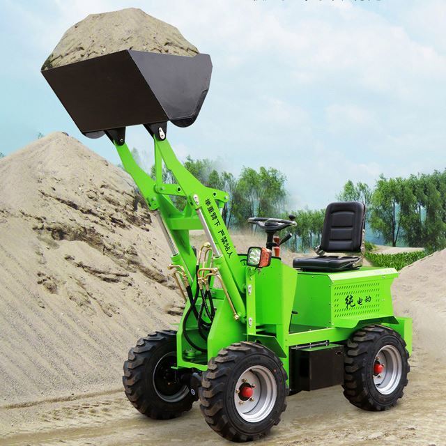 Factory Direct electric mini bagger loaders lithium battery elektrischer radlader small electric skid steer wheel loader