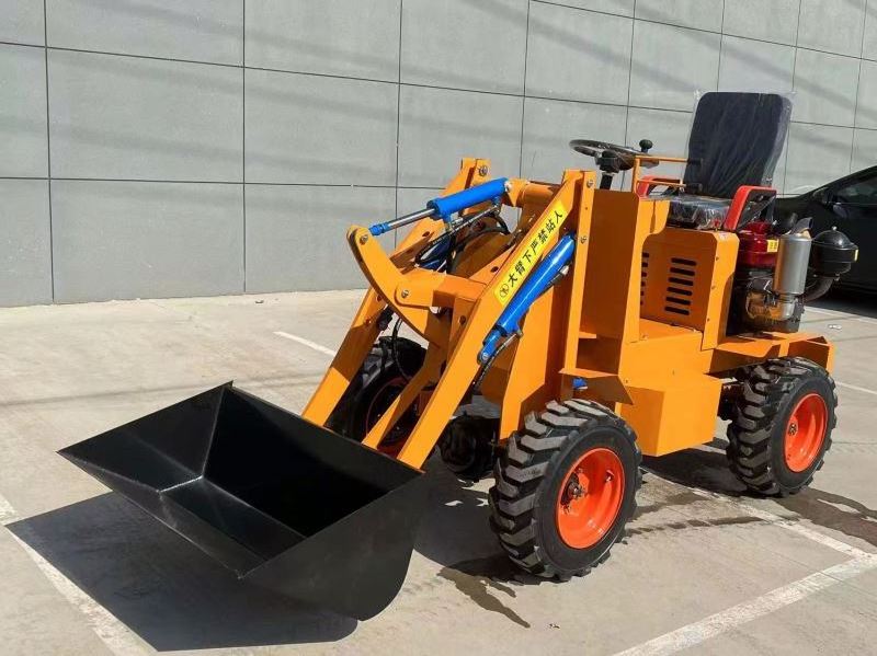 Factory Direct electric mini bagger loaders lithium battery elektrischer radlader small electric skid steer wheel loader